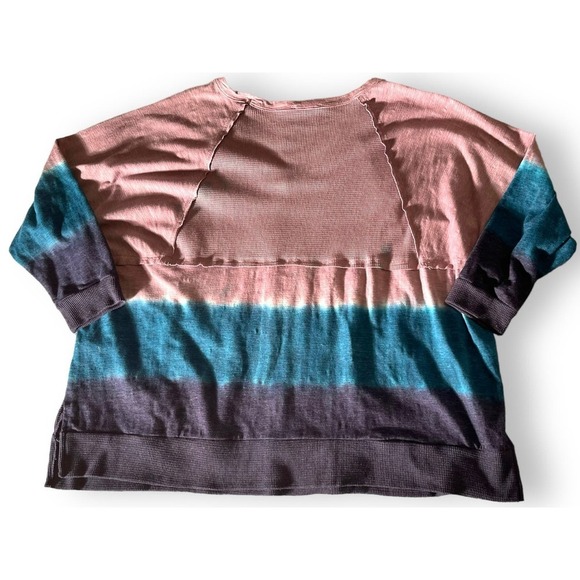 Hummingbird Tie Dye Long Sleeve Stretch Sweatshirt Lightweight M - Picture 2 of 10